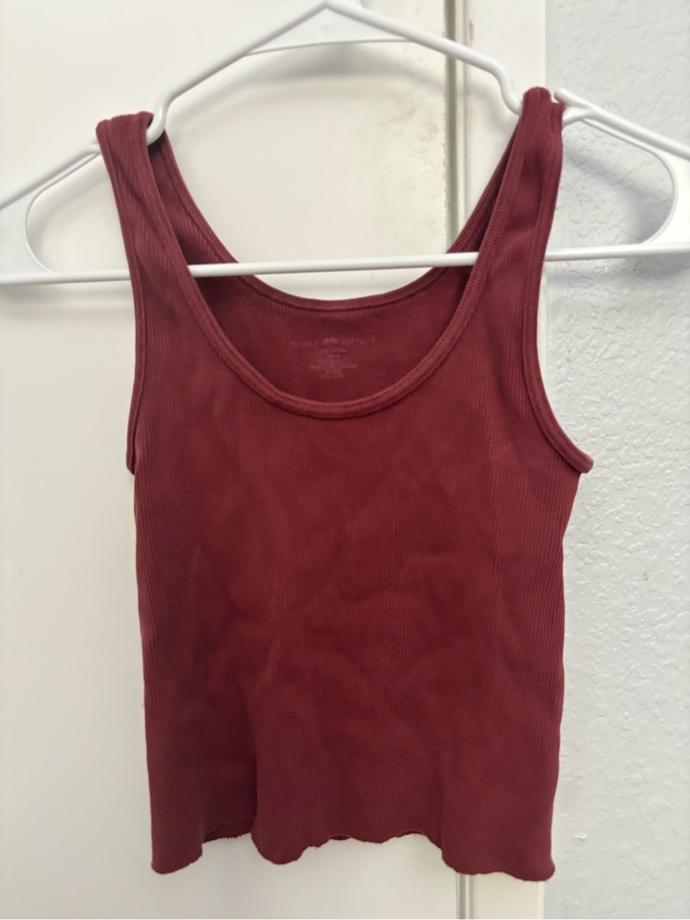 Brandy Melville Cropped Ribbed Tank Top